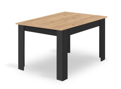 Stół NP 120x80 Artisan nogi czarne + 4 krzesła OSAKA czarny nogi naturalne Stół NP 120x80 Artisan nogi czarne + 4 krzesła OSAKA czarny nogi naturalne
