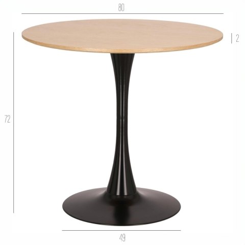 Stół Simplet Skinny dąb/ czarny 80 cm Stół Simplet Skinny dąb/ czarny 80 cm