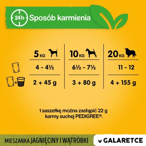 Pedigree Mokra Karma Dla Dorosłych Psów Z Jagnięciną W Galaretce 100g Pedigree Mokra Karma Dla Dorosłych Psów Z Jagnięciną W Galaretce 100g