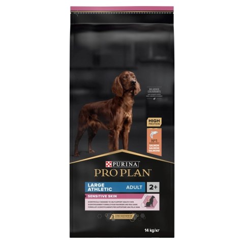 Purina Pro Plan Large Adult Athletic Optiderma Łosoś I Ryż 14kg Purina Pro Plan Large Adult Athletic Optiderma Łosoś I Ryż 14kg