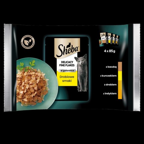Sheba Saszetka Delicacy In Jelly Smaki Drobiowe 4x85g Sheba Saszetka Delicacy In Jelly Smaki Drobiowe 4x85g