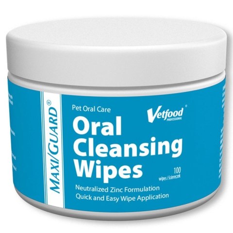 VETFOOD Maxi/Guard Oral Cleansing Wipes 100szt VETFOOD Maxi/Guard Oral Cleansing Wipes 100szt