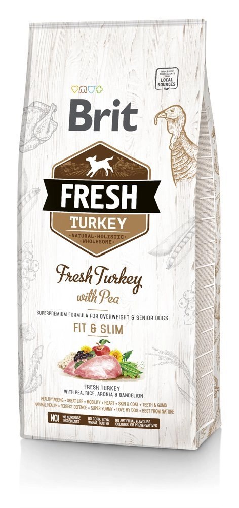 Brit Fresh Turkey & Pea Adult Fit & Slim 12kg Brit Fresh Turkey & Pea Adult Fit & Slim 12kg