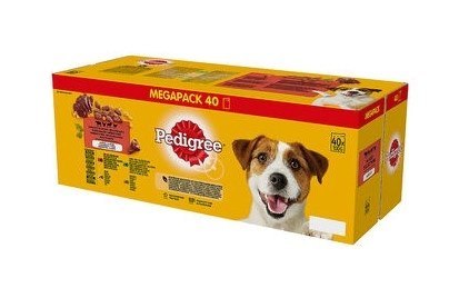 Pedigree Mokra Karma Dla Dorosłych Psów W Galaretce Mix Smaków (Z Wołowiną, Z Kurczakiem, Z Jagnięciną, Z Drobiem) 40x100g Pedigree Mokra Karma Dla Dorosłych Psów W Galaretce Mix Smaków (Z Wołowiną, Z Kurczakiem, Z Jagnięciną, Z Drobiem) 40x100g