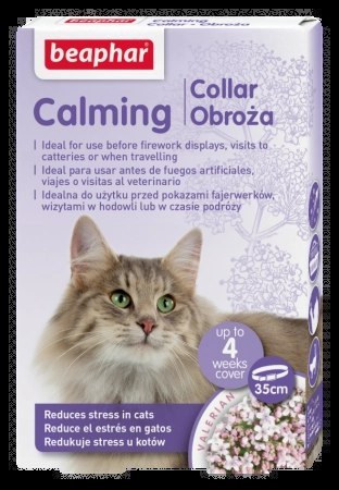 BEAPHAR Calming Collar Obroża Antystresowa Dla Kotów 35 cm BEAPHAR Calming Collar Obroża Antystresowa Dla Kotów 35 cm