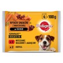 Pedigree Mokra Karma Dla Dorosłych Psów W Sosie (Z Wołowiną I Jagnięciną, Z Indykiem I Marchewką) 4x100g Pedigree Mokra Karma Dla Dorosłych Psów W Sosie (Z Wołowiną I Jagnięciną, Z Indykiem I Marchewką) 4x100g