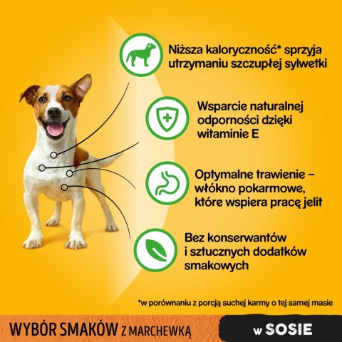 Pedigree Mokra Karma Dla Dorosłych Psów W Sosie (Z Wołowiną I Jagnięciną, Z Indykiem I Marchewką) 4x100g Pedigree Mokra Karma Dla Dorosłych Psów W Sosie (Z Wołowiną I Jagnięciną, Z Indykiem I Marchewką) 4x100g