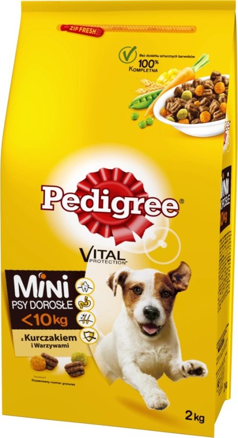 Pedigree Sucha Karma Dla Dorosłych Psów Małych Ras Z Kurczakiem I Warzywami 2kg Pedigree Sucha Karma Dla Dorosłych Psów Małych Ras Z Kurczakiem I Warzywami 2kg