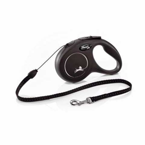 Flexi Smycz New Classic S Linka 5m Do 12kg Czarna Flexi Smycz New Classic S Linka 5m Do 12kg Czarna