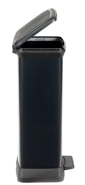 Curver Kosz Na Śmieci Z Pedałem Metalizowany Czarny 50l Curver Kosz Na Śmieci Z Pedałem Metalizowany Czarny 50l