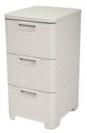 Curver Style Regał Z Szufladami Kremowy 42l Curver Style Regał Z Szufladami Kremowy 42l