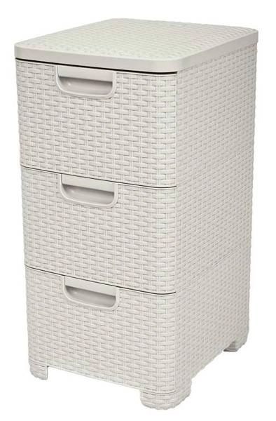Curver Style Regał Z Szufladami Kremowy 42l Curver Style Regał Z Szufladami Kremowy 42l