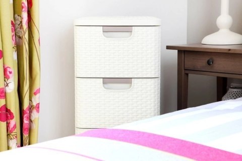Curver Style Regał Z Szufladami Kremowy 42l Curver Style Regał Z Szufladami Kremowy 42l