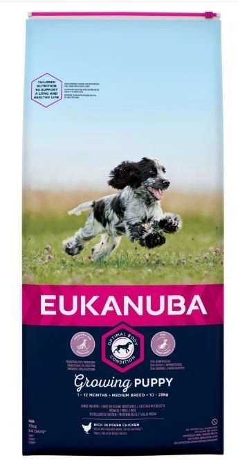 Eukanuba Puppy&Junior Medium Breed 15kg Eukanuba Puppy&Junior Medium Breed 15kg