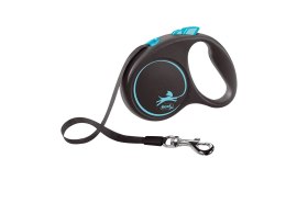 Flexi Smycz Black Design S Taśma 5m Do 15kg Niebieska