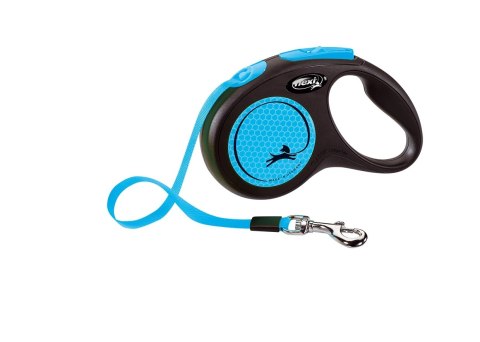 Flexi Smycz Classic M Taśma 5m Do 25kg Neon Blue Flexi Smycz Classic M Taśma 5m Do 25kg Neon Blue