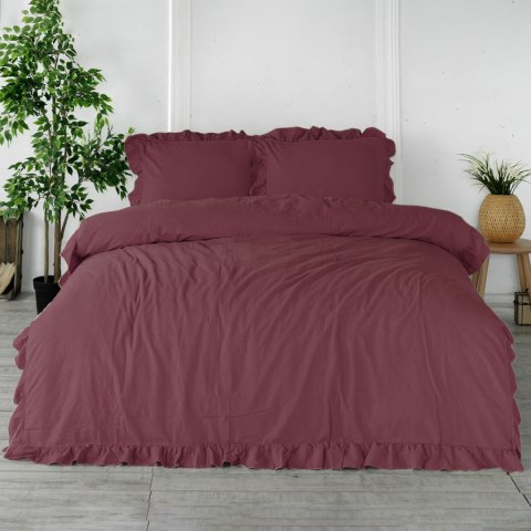 Pościel bawełniana RASPBERRY/160x200(P) STONEWASHED Pościel bawełniana RASPBERRY/160x200(P) STONEWASHED