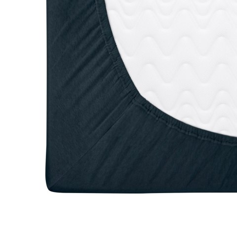 Prześcieradło jersey z gumką BASIC 026/CIEMNY GRANAT/160x200 Prześcieradło jersey z gumką BASIC 026/CIEMNY GRANAT/160x200