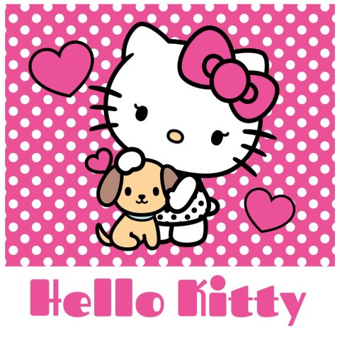 Ręcznik prasowany dziecięcy 30x30 Hello Kitty Ręcznik prasowany dziecięcy 30x30 Hello Kitty