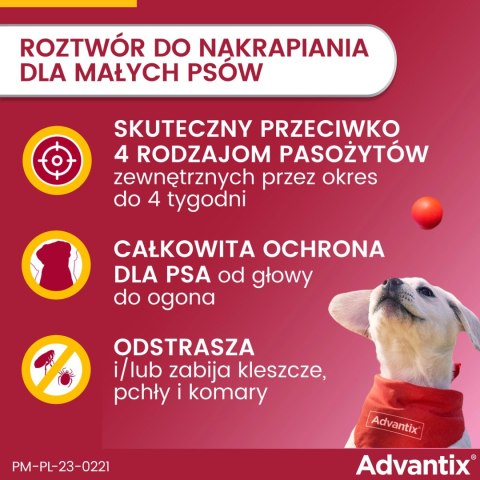 Bayer Advantix Krople Na Kleszcze I Pchły 4x1ml Bayer Advantix Krople Na Kleszcze I Pchły 4x1ml