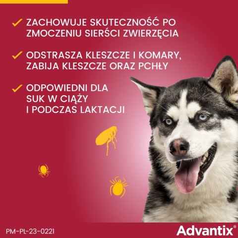 Bayer Advantix Krople Na Kleszcze I Pchły 4x2,5ml Bayer Advantix Krople Na Kleszcze I Pchły 4x2,5ml