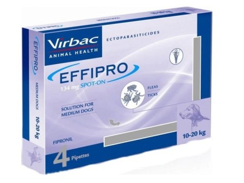 EFFIPRO Spot-On pies M 10-20 kg (pipeta 4 x 1,34ml) EFFIPRO Spot-On pies M 10-20 kg (pipeta 4 x 1,34ml)
