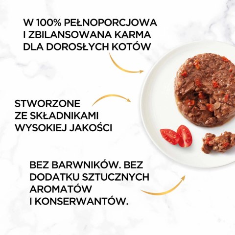 Purina Gourmet Gold wołowina w pomidorach 85g Purina Gourmet Gold wołowina w pomidorach 85g