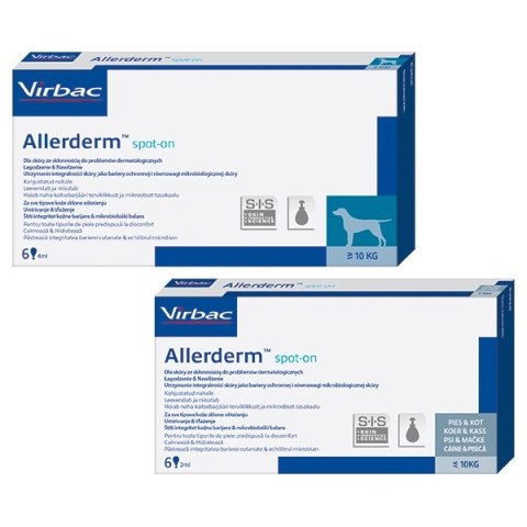 VIRBAC Allerderm Spot-on (pipeta 6 x 4ml) VIRBAC Allerderm Spot-on (pipeta 6 x 4ml)