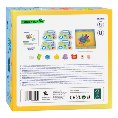 TOOKY TOY Gra Łowienie Rybek Gra Zręcznościowa TOOKY TOY Gra Łowienie Rybek Gra Zręcznościowa