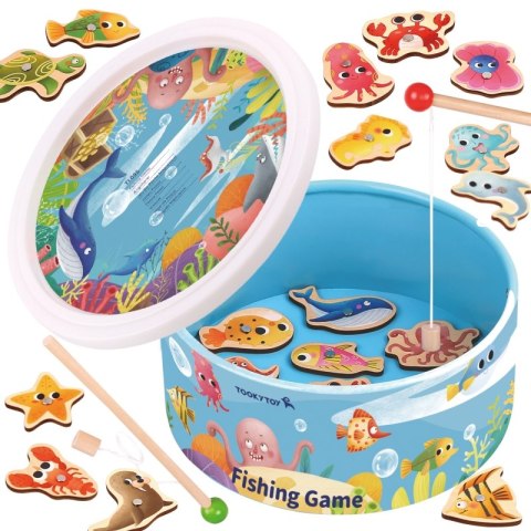 TOOKY TOY Gra Zręcznościowa Łowienie Rybek Wędkowanie TOOKY TOY Gra Zręcznościowa Łowienie Rybek Wędkowanie