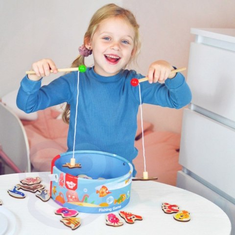 TOOKY TOY Gra Zręcznościowa Łowienie Rybek Wędkowanie TOOKY TOY Gra Zręcznościowa Łowienie Rybek Wędkowanie