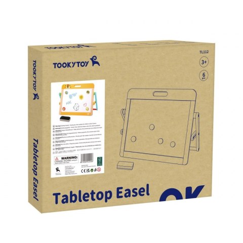 TOOKY TOY Tablica Edukacyjna 2w1 Magnetyczna Kredowa dla Dzieci Magnesy Gąbka 6 el. TOOKY TOY Tablica Edukacyjna 2w1 Magnetyczna Kredowa dla Dzieci Magnesy Gąbka 6 el.
