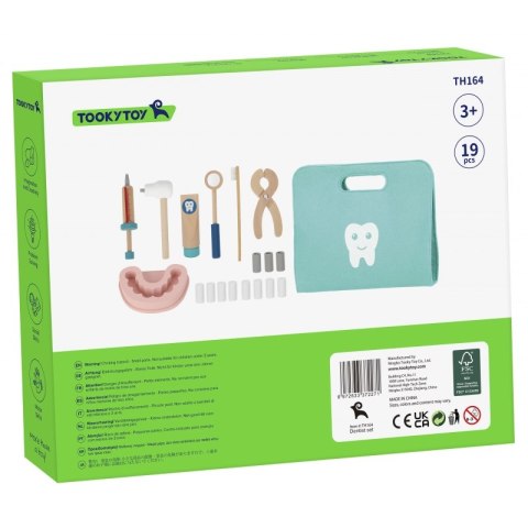 TOOKY TOY Zestaw Małego Dentysty Walizka Lekarza 19 el. FSC TOOKY TOY Zestaw Małego Dentysty Walizka Lekarza 19 el. FSC