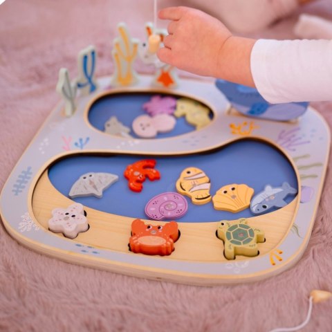 TOOKY TOY Złowić Rybkę Gra Zręcznościowa Układanka Montessori TOOKY TOY Złowić Rybkę Gra Zręcznościowa Układanka Montessori