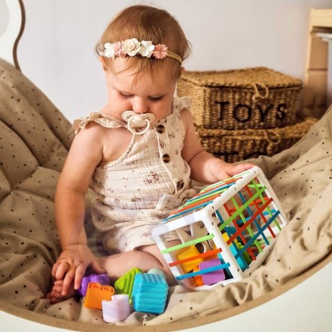 WOOPIE BABY Elastyczna Kostka Sensoryczna Sorter dla Dzieci Kolorowe Kształty Alfabet 15 el. WOOPIE BABY Elastyczna Kostka Sensoryczna Sorter dla Dzieci Kolorowe Kształty Alfabet 15 el.