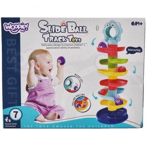 WOOPIE BABY Kulodrom Tor Kulkowy Zestaw Spirala + 2 Kulki WOOPIE BABY Kulodrom Tor Kulkowy Zestaw Spirala + 2 Kulki