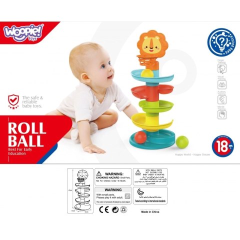 WOOPIE BABY Tor Zjeżdzalnia Kulek Wieża z Piłeczkami Kulodrom WOOPIE BABY Tor Zjeżdzalnia Kulek Wieża z Piłeczkami Kulodrom