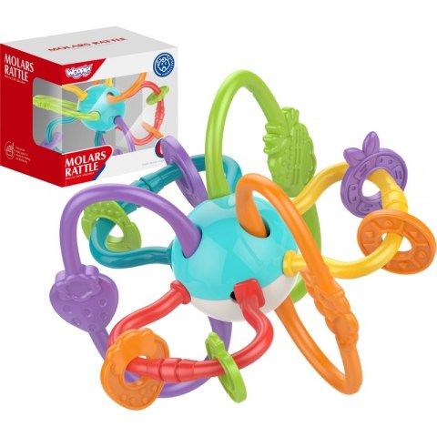 WOOPIE BABY ZABAWKA SENSORYCZNA GRZECHOTKA GRYZAK 2w1 WOOPIE BABY ZABAWKA SENSORYCZNA GRZECHOTKA GRYZAK 2w1