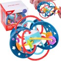 WOOPIE BABY Zabawka Sensoryczna 2w1 Gryzak Grzechotka Montessori WOOPIE BABY Zabawka Sensoryczna 2w1 Gryzak Grzechotka Montessori