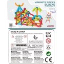 WOOPIE Magnetyczne Klocki Konstrukcyjne Edukacyjne 128 el. WOOPIE Magnetyczne Klocki Konstrukcyjne Edukacyjne 128 el.