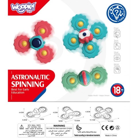 WOOPIE BABY Gryzak Spinner Wirujący z Przyssawką Zestaw 3 szt WOOPIE BABY Gryzak Spinner Wirujący z Przyssawką Zestaw 3 szt