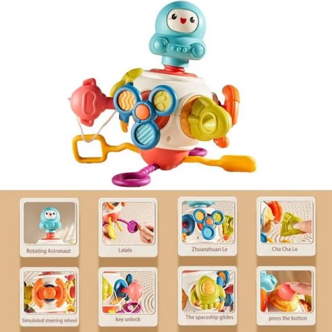 WOOPIE BABY Kostka Sześciościan Montessori Sensoryczna 8w1 WOOPIE BABY Kostka Sześciościan Montessori Sensoryczna 8w1