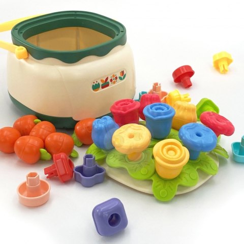 WOOPIE BABY Kosz Kwiatów Sorter Układanka Edukacyjna Nawlekanka WOOPIE BABY Kosz Kwiatów Sorter Układanka Edukacyjna Nawlekanka
