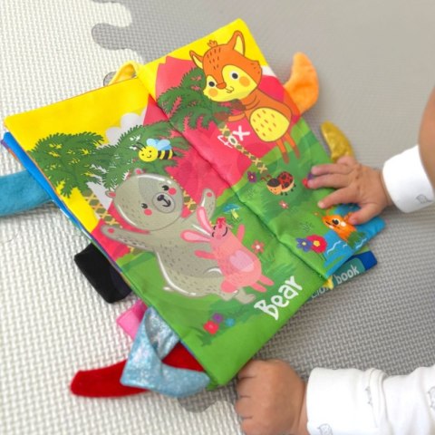WOOPIE BABY Książeczka z Ogonkami Zwierząt Leśnych Materiałowa WOOPIE BABY Książeczka z Ogonkami Zwierząt Leśnych Materiałowa