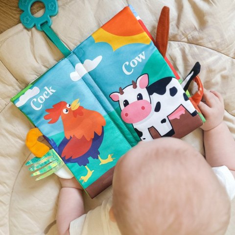WOOPIE BABY Książeczka z Ogonkami Zwierząt Materiałowa WOOPIE BABY Książeczka z Ogonkami Zwierząt Materiałowa