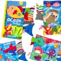 WOOPIE BABY Książeczka z Ogonkami Zwierząt Morskich Materiałowa Szeleszcząca WOOPIE BABY Książeczka z Ogonkami Zwierząt Morskich Materiałowa Szeleszcząca