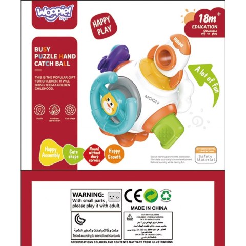 WOOPIE BABY Piłka Kosmiczna Rakieta 6w1 Montessori 18m+ WOOPIE BABY Piłka Kosmiczna Rakieta 6w1 Montessori 18m+