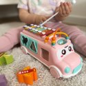 WOOPIE BABY Samochodzik Muzyczny Sorter z Cymbałkami Różowy WOOPIE BABY Samochodzik Muzyczny Sorter z Cymbałkami Różowy