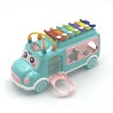 WOOPIE BABY Samochodzik Muzyczny Sorter z Cymbałkami Różowy WOOPIE BABY Samochodzik Muzyczny Sorter z Cymbałkami Różowy