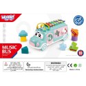 WOOPIE BABY Samochodzik Muzyczny Sorter z Cymbałkami Różowy WOOPIE BABY Samochodzik Muzyczny Sorter z Cymbałkami Różowy